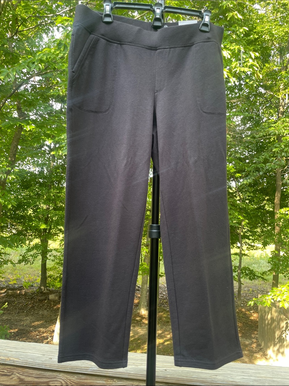 TALBOTS T by Talbots 0X Black Knit Pants Waist 15" Inseam 24" New With Tags